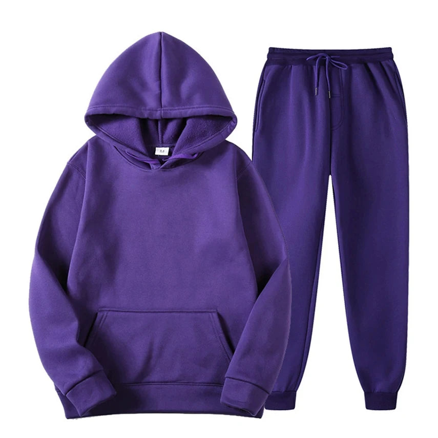 Tracksuits Men's sets Long Sleeve Pullover + Jogging Trousers