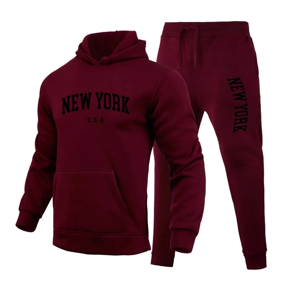 New York U.S.A City Men's/Women  Printed Set