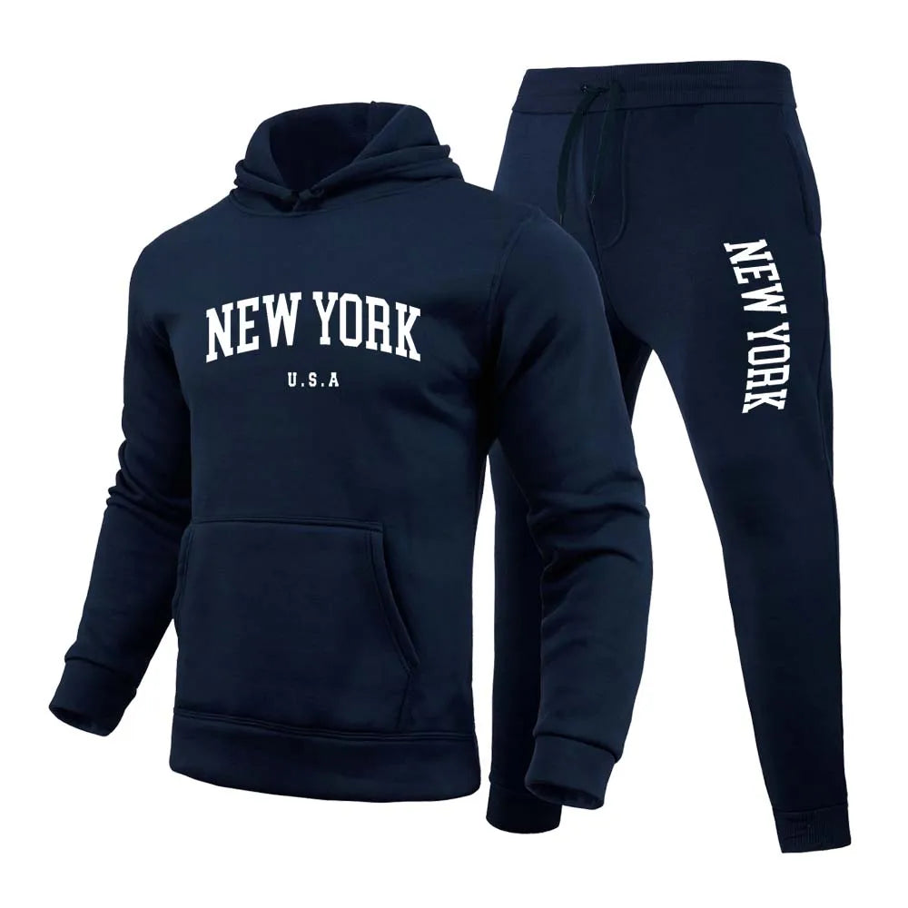 New York U.S.A City Men's/Women  Printed Set