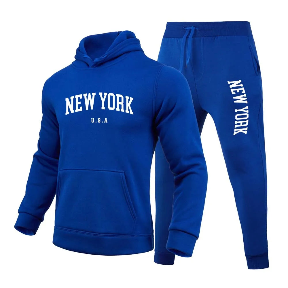 New York U.S.A City Men's/Women  Printed Set