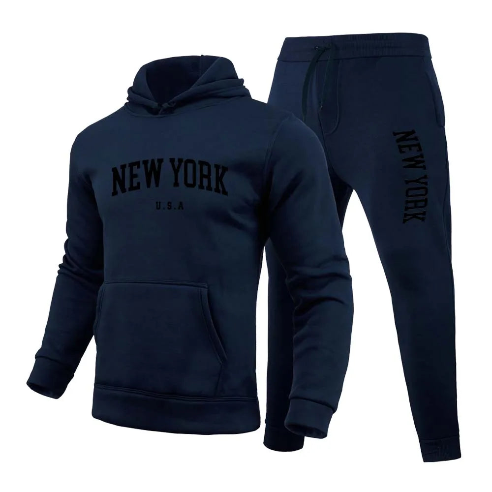 New York U.S.A City Men's/Women  Printed Set