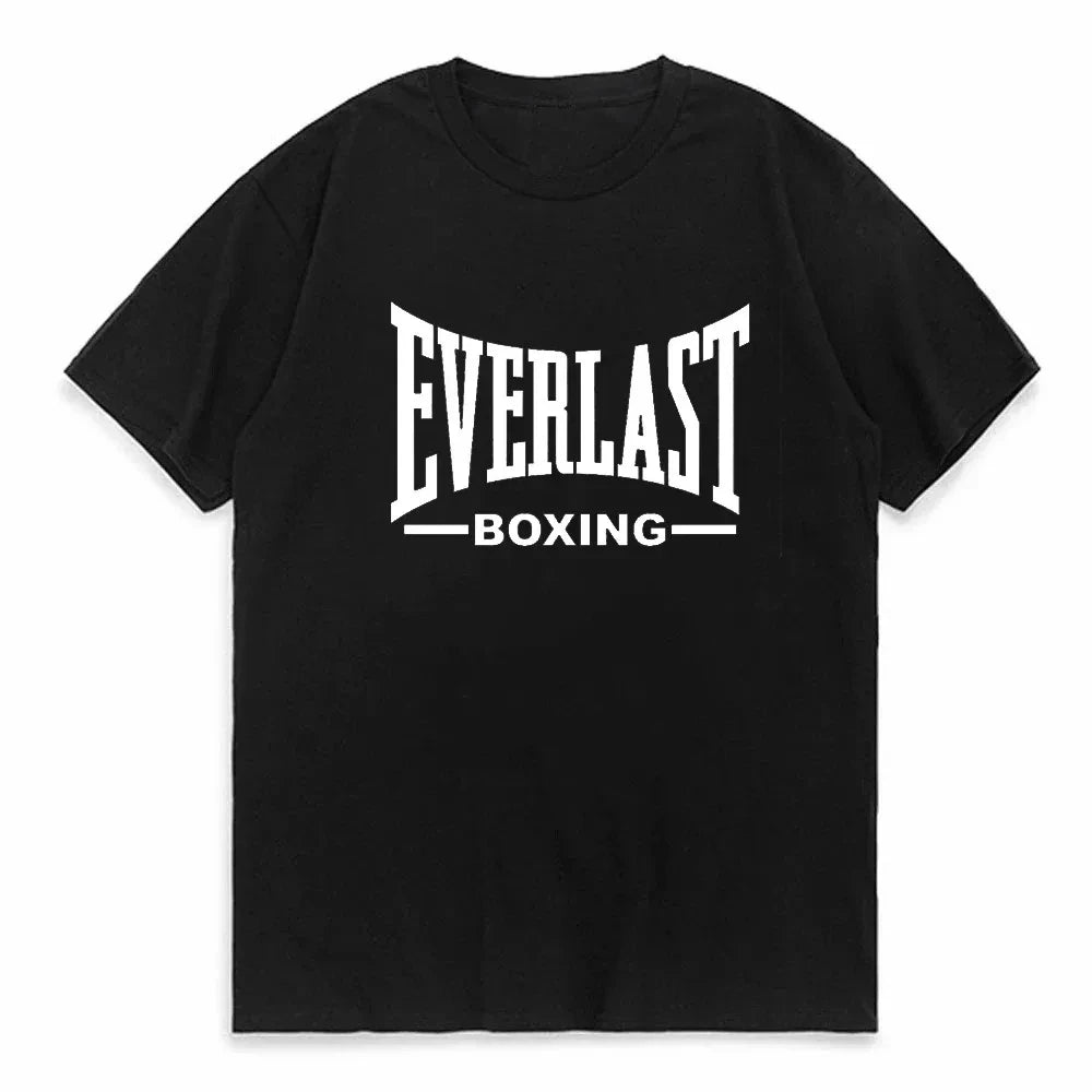 EVERLAST BOXING LOGO T-Shirt Men's Women's O-Neck Print