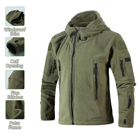 Outdoor Polar Fleece Casual Hiking Coats for Men