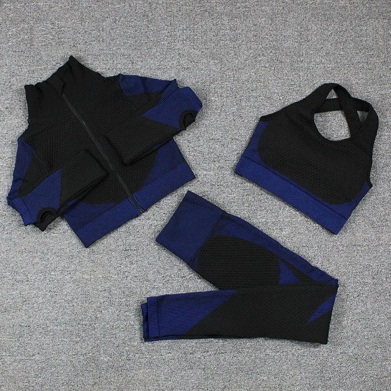 Seamless Long Sleeve Yoga Sets