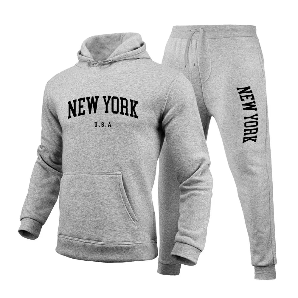 New York U.S.A City Men's/Women  Printed Set