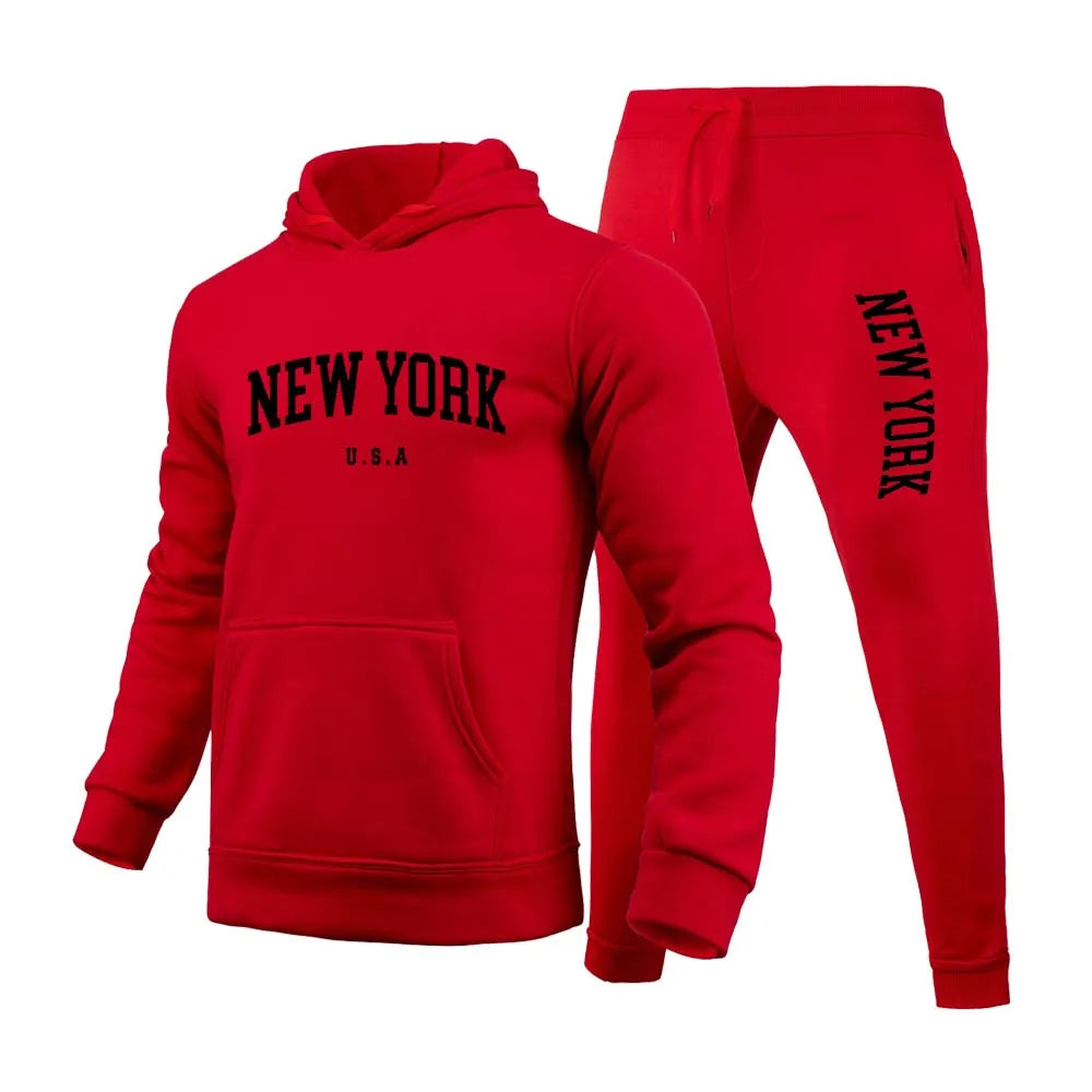 New York U.S.A City Men's/Women  Printed Set