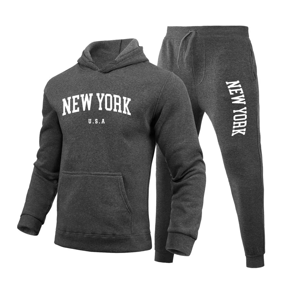 New York U.S.A City Men's/Women  Printed Set