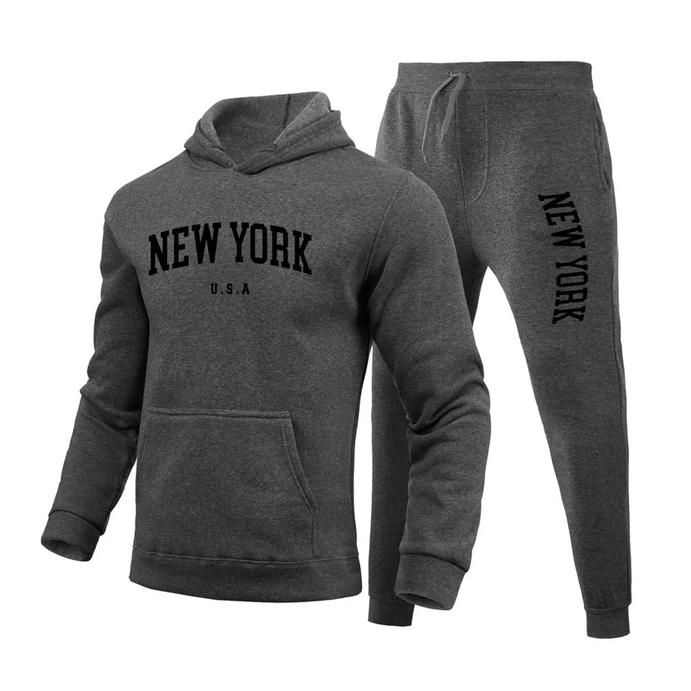 New York U.S.A City Men's/Women  Printed Set