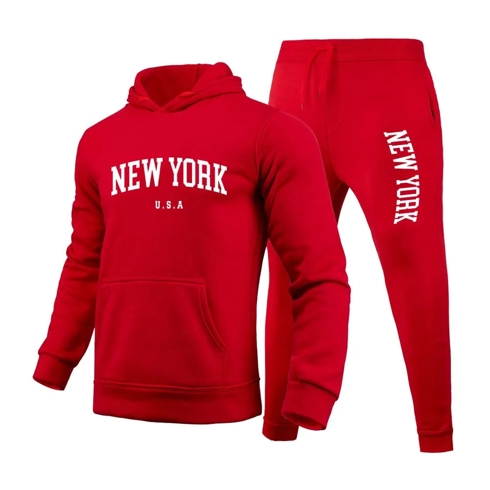 New York U.S.A City Men's/Women  Printed Set