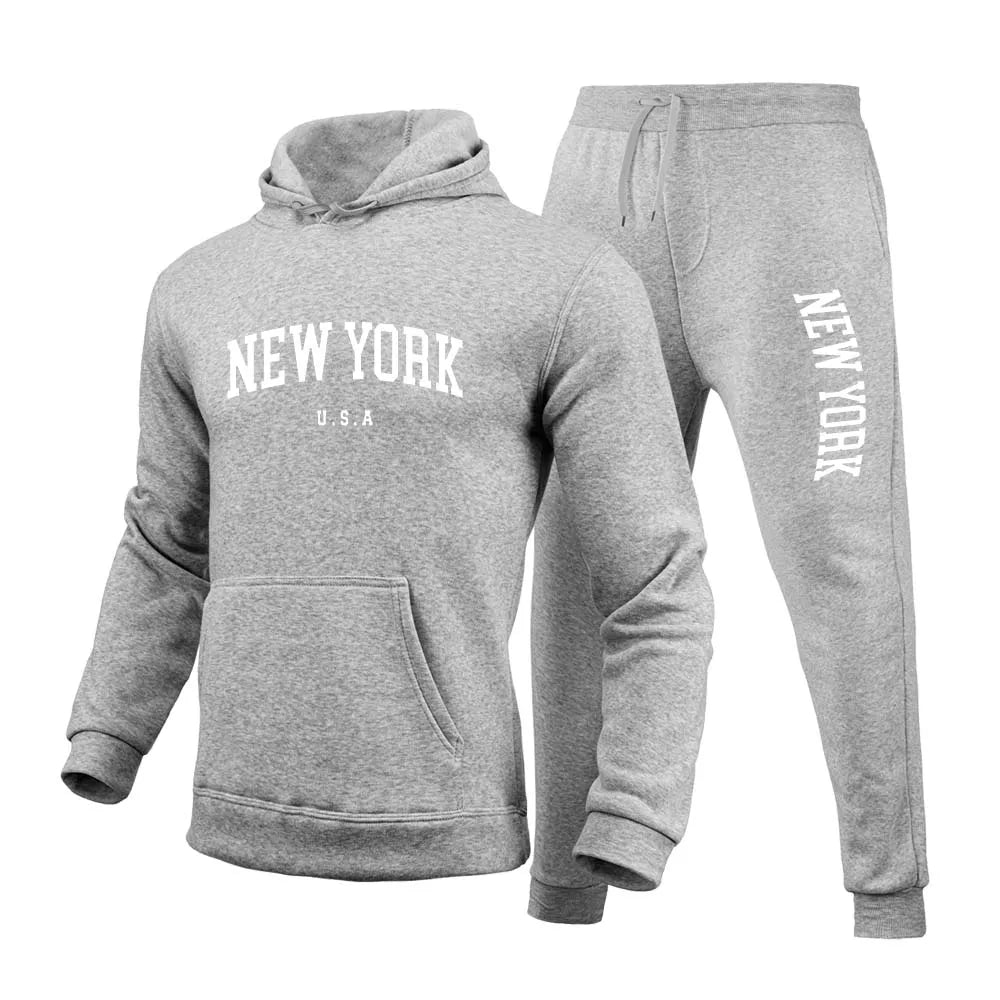 New York U.S.A City Men's/Women  Printed Set