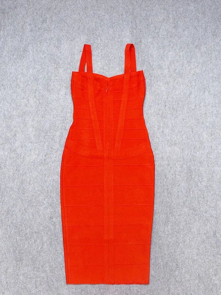 BEAUKEY Red Bandage Dress