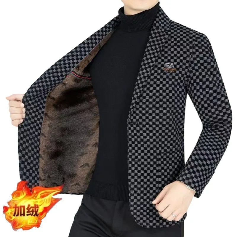 Velvet Woolen Suit Men’s Jackets