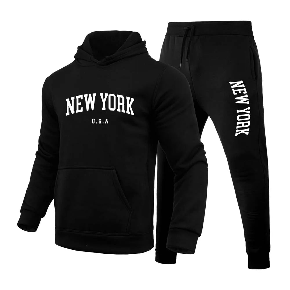 New York U.S.A City Men's/Women  Printed Set