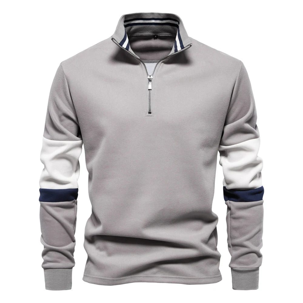 AIOPESON Mens Mock Neck Quarter Zip Sweatshirts