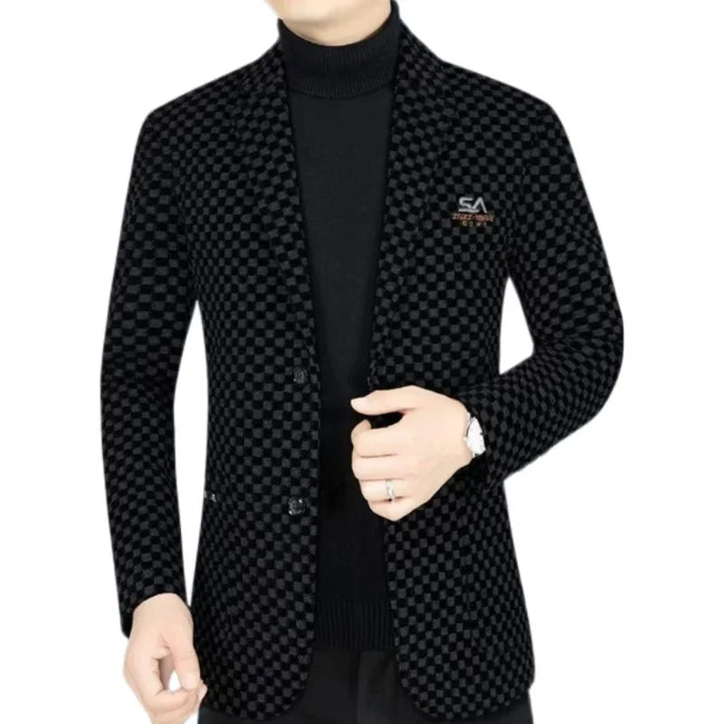 Velvet Woolen Suit Men’s Jackets