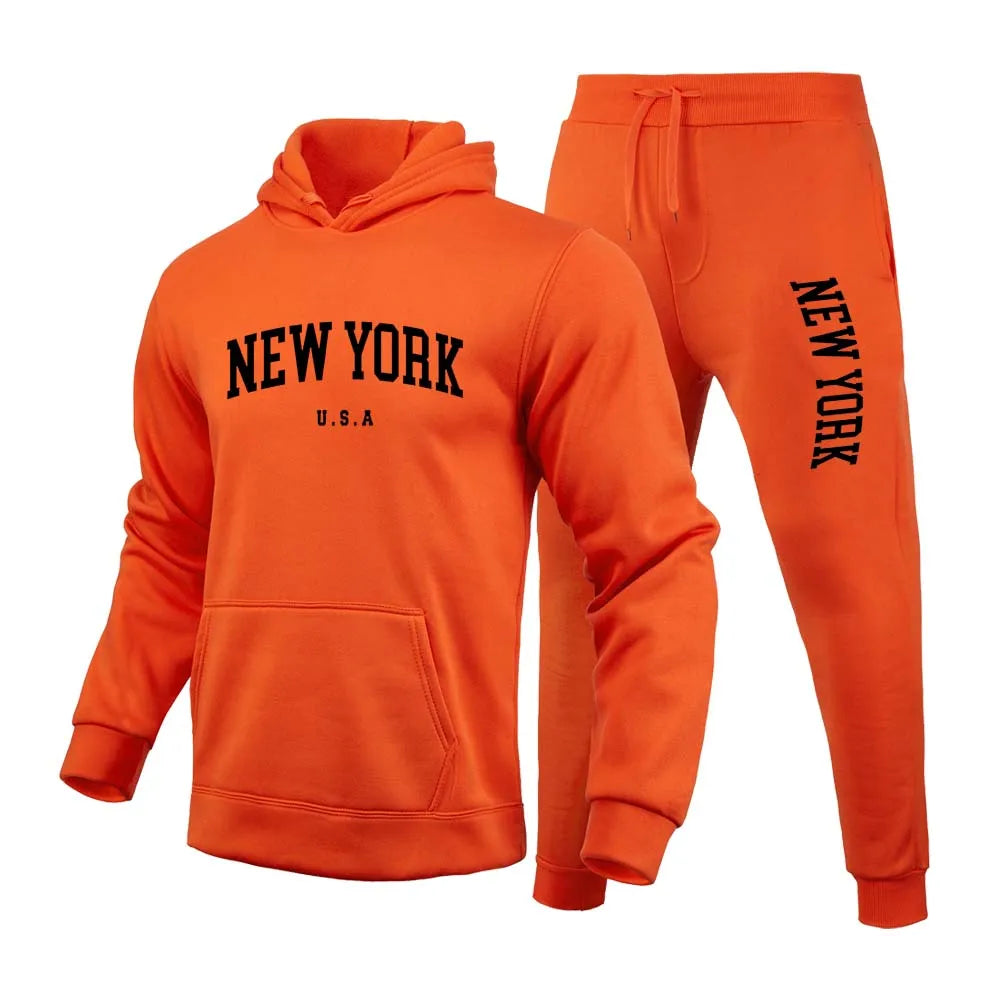 New York U.S.A City Men's/Women  Printed Set